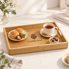 AT PACK Custom Bamboo Serving Trays with Logo  Wooden Cafe & Coffee Shop Trays for Food and Beverage Service,AT PACK,AT PACK Custom Bamboo Serving Trays with Logo  Wooden Cafe & Coffee Shop Trays for Food and Beverage Service