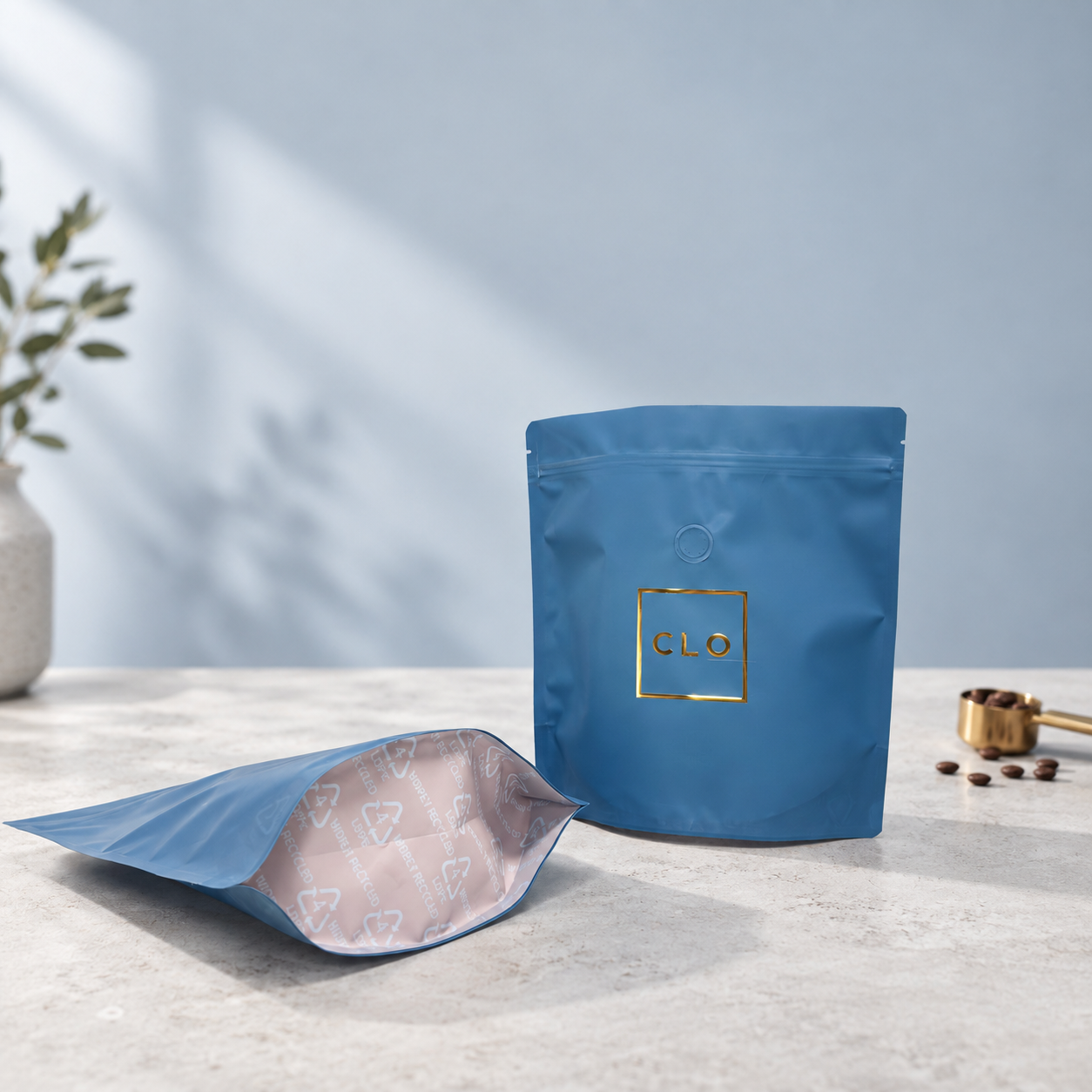 AT PACK Custom Stand Up Coffee Bags with Logo  Premium Pouch Packaging for Coffee Beans, Roasters & Specialty Brands,AT PACK,AT PACK Custom Stand Up Coffee Bags with Logo  Premium Pouch Packaging for Coffee Beans, Roasters & Specialty Brands