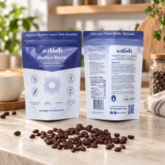 AT PACK Custom Stand Up Coffee Bags with Logo  Premium Pouch Packaging for Coffee Beans, Roasters & Specialty Brands,AT PACK,AT PACK Custom Stand Up Coffee Bags with Logo  Premium Pouch Packaging for Coffee Beans, Roasters & Specialty Brands