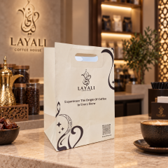 AT PACK Custom Kraft Paper BagPremium Printed Shopping Bag with Twisted Handle for Coffee Shops and Retail Brands,AT PACK,AT PACK Custom Kraft Paper BagPremium Printed Shopping Bag with Twisted Handle for Coffee Shops and Retail Brands