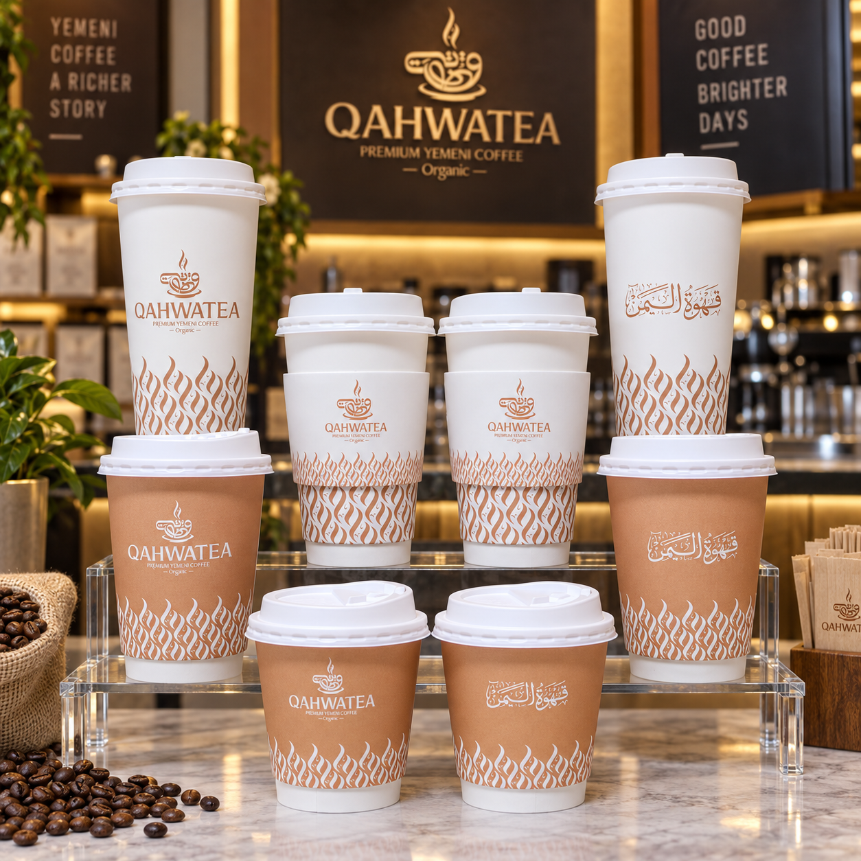 AT PACK Custom Printed Coffee Paper Cups Premium Double Wall & Ripple Wall Cups with Logo for Cafés and Coffee Brands,AT PACK,AT PACK Custom Printed Coffee Paper Cups Premium Double Wall & Ripple Wall Cups with Logo for Cafés and Coffee Brands