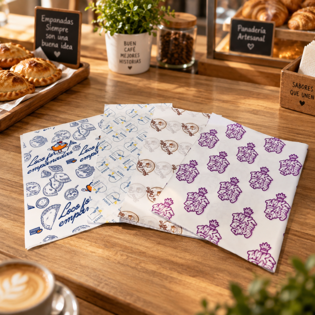 AT PACK Custom Greaseproof Paper  Printed Food Wrapping Paper for Burger, Sandwich, Bakery and Café Takeaway Packaging,AT PACK,AT PACK Custom Greaseproof Paper  Printed Food Wrapping Paper for Burger, Sandwich, Bakery and Café Takeaway Packaging