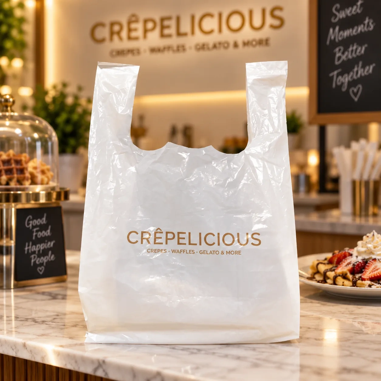 AT PACK Custom Plastic T-Shirt Bag  Printed Vest Carrier Bag with Handle for Takeaway Food, Restaurants and Retail Packaging,AT PACK,AT PACK Custom Plastic T-Shirt Bag  Printed Vest Carrier Bag with Handle for Takeaway Food, Restaurants and Retail Packaging