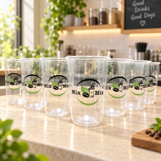 AT PACK Custom U Shape PET Cup Clear Plastic Cold Drink Cup with Dome Lid for Bubble Tea, Juice, Smoothie and Café Packaging,AT PACK,AT PACK Custom U Shape PET Cup Clear Plastic Cold Drink Cup with Dome Lid for Bubble Tea, Juice, Smoothie and Café Packaging