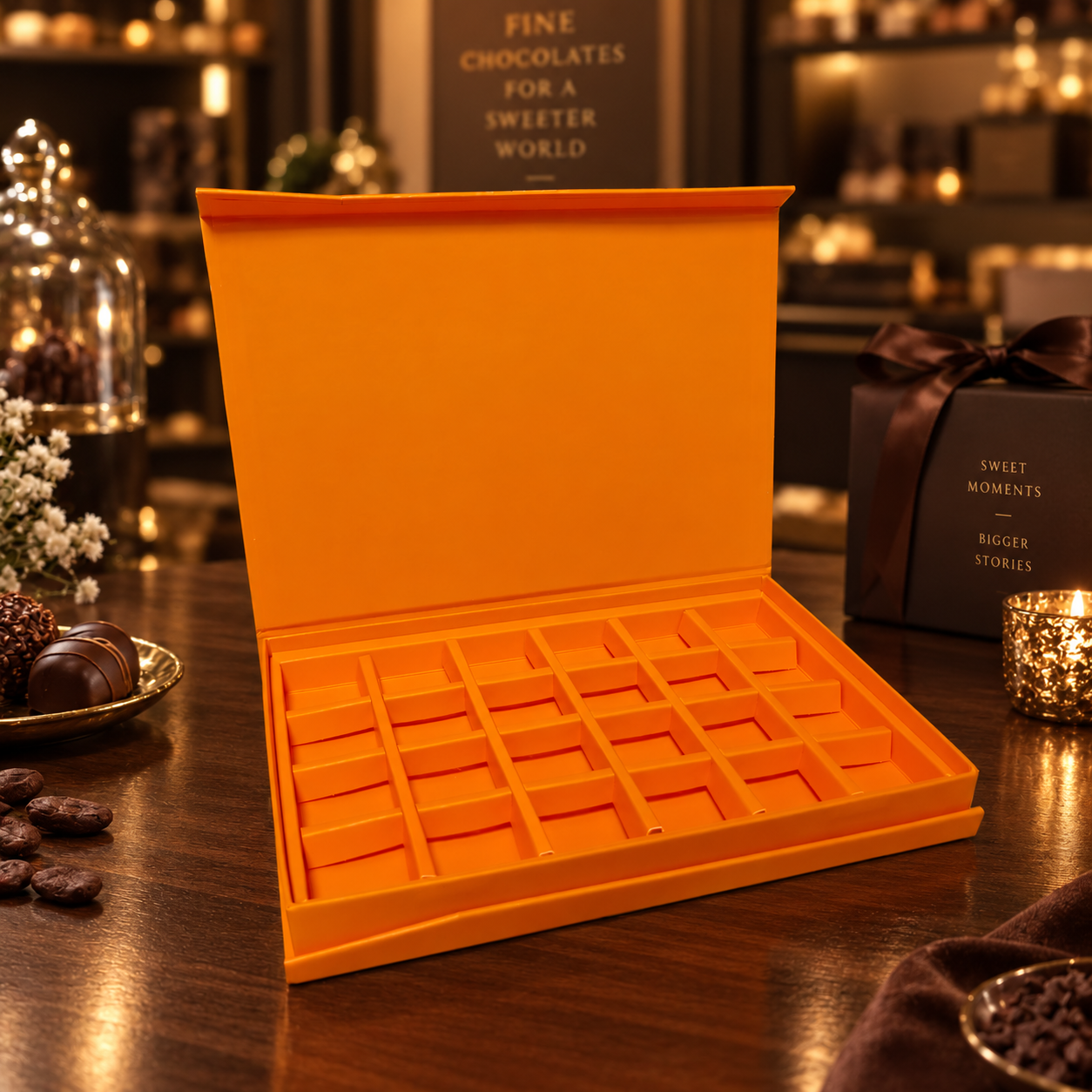 AT PACK Custom Coffee Gift Box  Premium Rigid Paper Packaging Box with Insert Tray for Chocolate, Coffee and Luxury Brand Packaging,AT PACK,AT PACK Custom Coffee Gift Box  Premium Rigid Paper Packaging Box with Insert Tray for Chocolate, Coffee and Luxury Brand Packaging