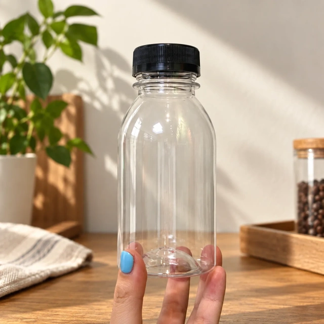 AT PACK Custom PET Bottles with Caps  Clear Plastic Beverage Bottles for Coffee, Juice, Tea and Cold Drinks,AT PACK,AT PACK Custom PET Bottles with Caps  Clear Plastic Beverage Bottles for Coffee, Juice, Tea and Cold Drinks