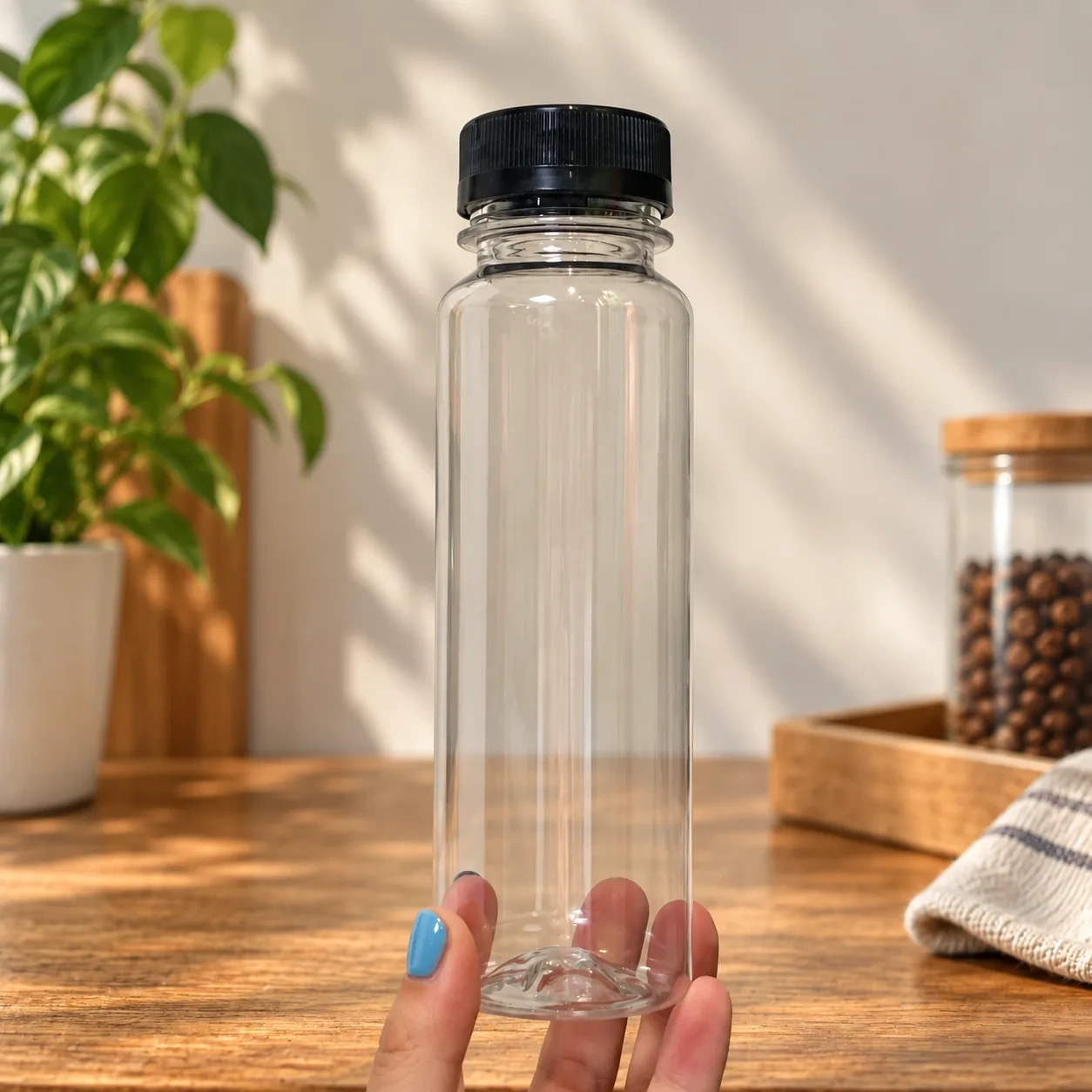 AT PACK Custom PET Bottles with Caps  Clear Plastic Beverage Bottles for Coffee, Juice, Tea and Cold Drinks,AT PACK,AT PACK Custom PET Bottles with Caps  Clear Plastic Beverage Bottles for Coffee, Juice, Tea and Cold Drinks