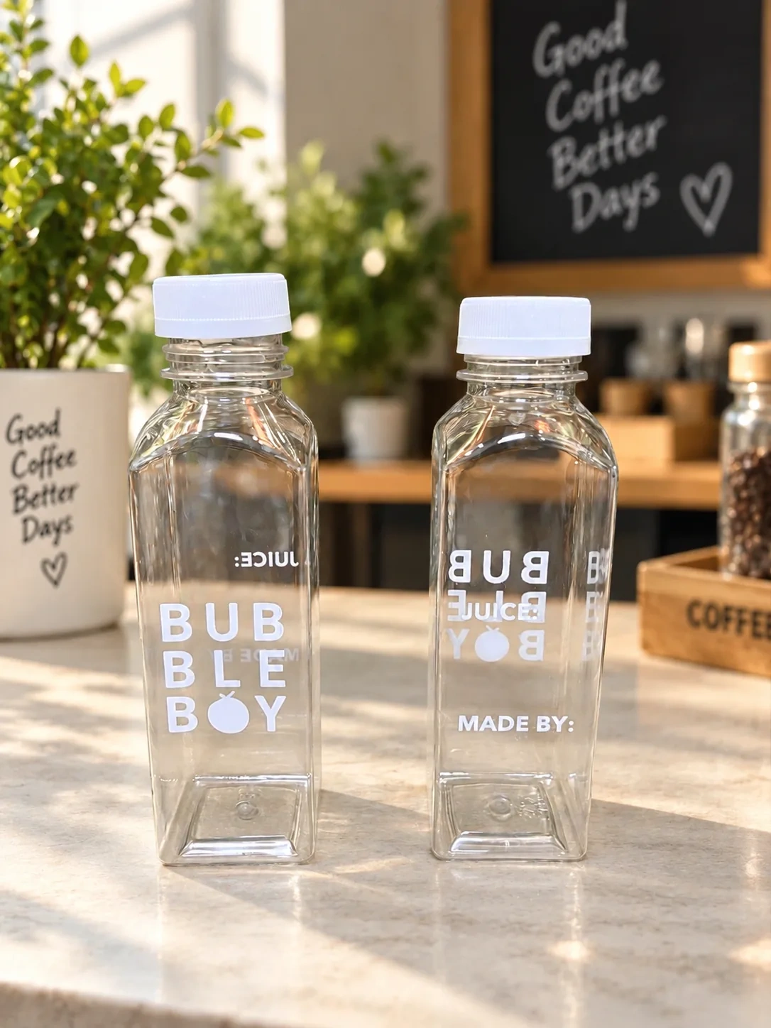 AT PACK Custom PET Bottles with Caps  Clear Plastic Beverage Bottles for Coffee, Juice, Tea and Cold Drinks,AT PACK,AT PACK Custom PET Bottles with Caps  Clear Plastic Beverage Bottles for Coffee, Juice, Tea and Cold Drinks