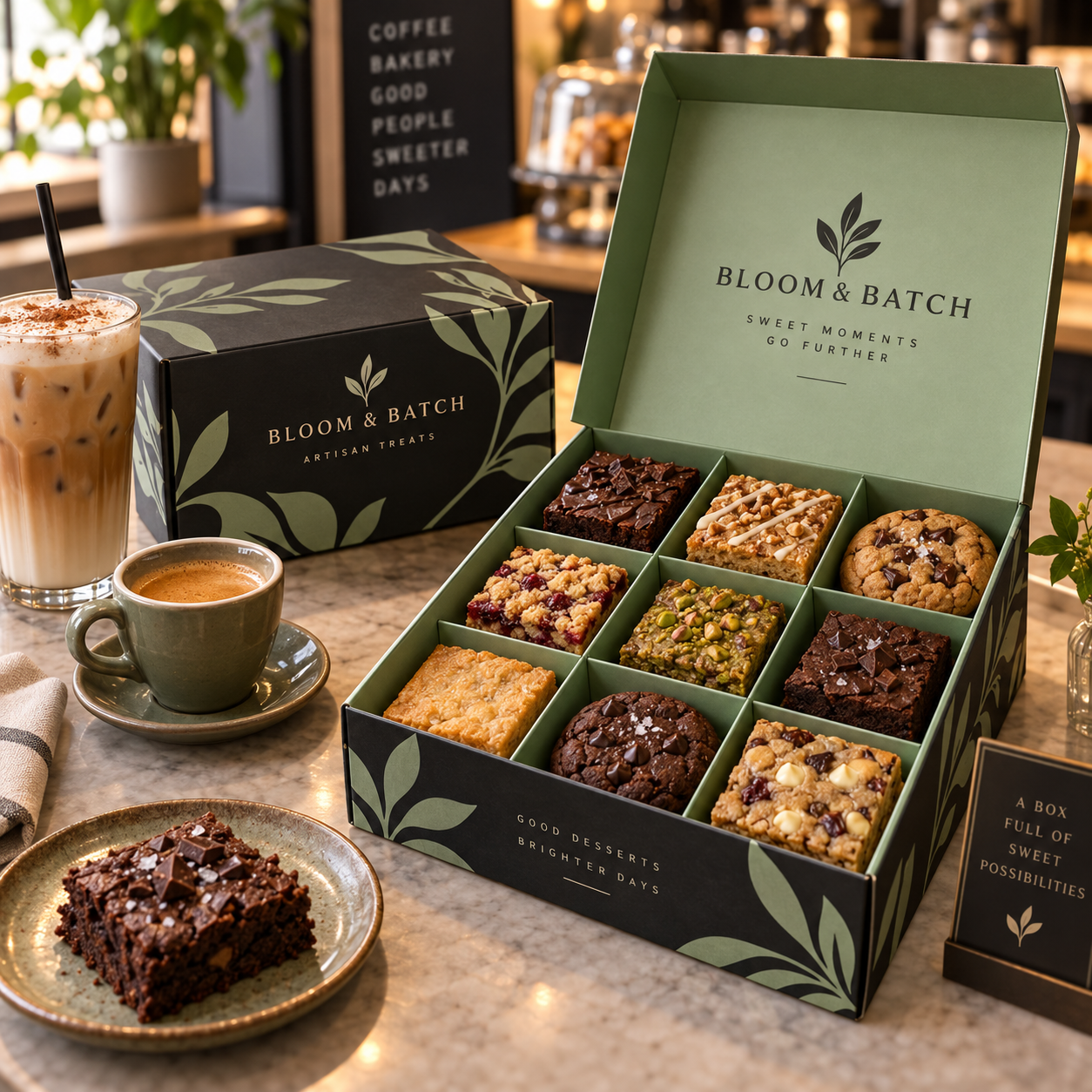 AT PACK Custom 9-Compartment Bakery & Food Boxes  Printed Dessert Gift Boxes with Dividers for Cookies, Cakes and Pastries,AT PACK,AT PACK Custom 9-Compartment Bakery & Food Boxes  Printed Dessert Gift Boxes with Dividers for Cookies, Cakes and Pastries