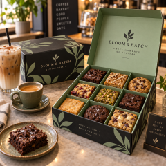 AT PACK Custom 9-Compartment Bakery & Food Boxes  Printed Dessert Gift Boxes with Dividers for Cookies, Cakes and Pastries,AT PACK,AT PACK Custom 9-Compartment Bakery & Food Boxes  Printed Dessert Gift Boxes with Dividers for Cookies, Cakes and Pastries