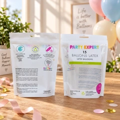 AT PACK Custom Transparent Stand Up Pouches with Zipper  Clear Self Standing Bags for Party & Product Packaging,AT PACK,AT PACK Custom Transparent Stand Up Pouches with Zipper  Clear Self Standing Bags for Party & Product Packaging