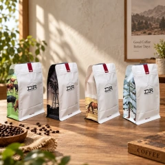 AT PACK Custom Coffee Bags with Zipper & Valve  Premium Flat Bottom Pouches for Roasted Coffee Packaging,AT PACK,AT PACK Custom Coffee Bags with Zipper & Valve  Premium Flat Bottom Pouches for Roasted Coffee Packaging
