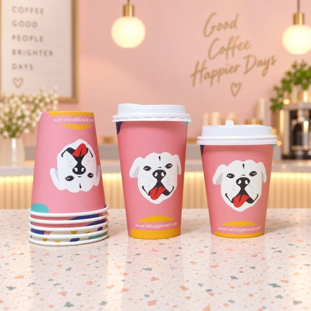 AT PACK Custom Black Paper Coffee Cups  Premium Branded Disposable Hot Drink Cups with Lids for Cafés,AT PACK,AT PACK Custom Black Paper Coffee Cups  Premium Branded Disposable Hot Drink Cups with Lids for Cafés