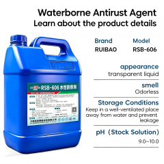 RSB-606 Water-Based Rust Inhibitor,ruibaocleaner丨Industrial Metal Degreaser for Aluminum, Copper, Stainless Steel, Die Cast Aluminum | Remove Cutting Oil, Buffing Compound, Rust for Connecting Rod, Crankshaft & Stamping Parts,RSB-606 Water-Based Rust Inhibitor