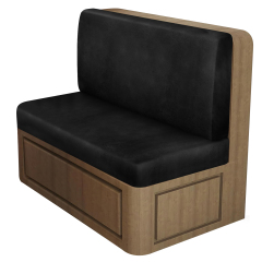 Black (1 Bench Cover & 1Backrest Cover)