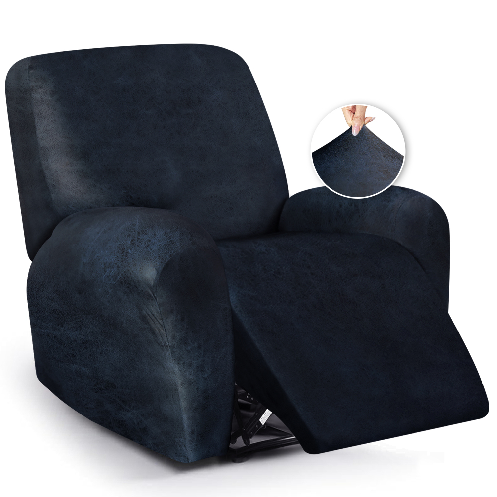 molasofa Leather Like Oversized Recliner Chair Covers, Extra Large Big Man 4 Pieces Lazy Boy Recliner Cover for Wide Recliner Chair for Pets Kids Washable
