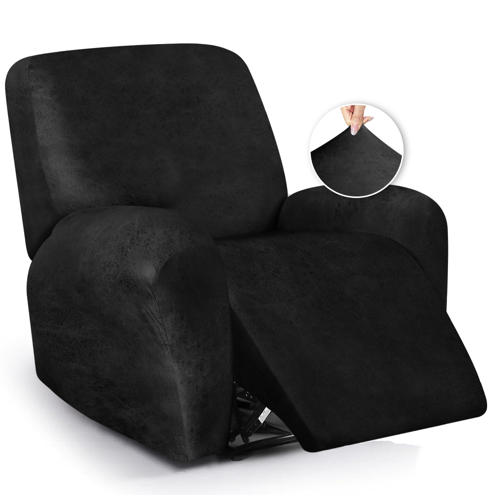 molasofa Leather Like Oversized Recliner Chair Covers, Extra Large Big Man 4 Pieces Lazy Boy Recliner Cover for Wide Recliner Chair for Pets Kids Washable