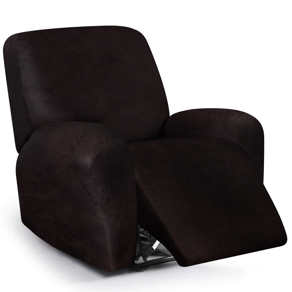 molasofa Leather Like Oversized Recliner Chair Covers, Extra Large Big Man 4 Pieces Lazy Boy Recliner Cover for Wide Recliner Chair for Pets Kids Washable