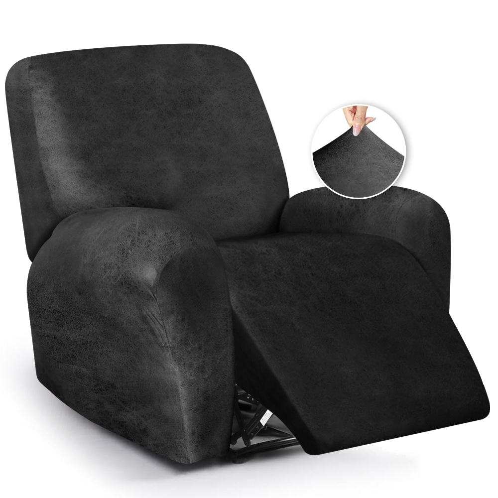 molasofa Leather Like Oversized Recliner Chair Covers, Extra Large Big Man 4 Pieces Lazy Boy Recliner Cover for Wide Recliner Chair for Pets Kids Washable