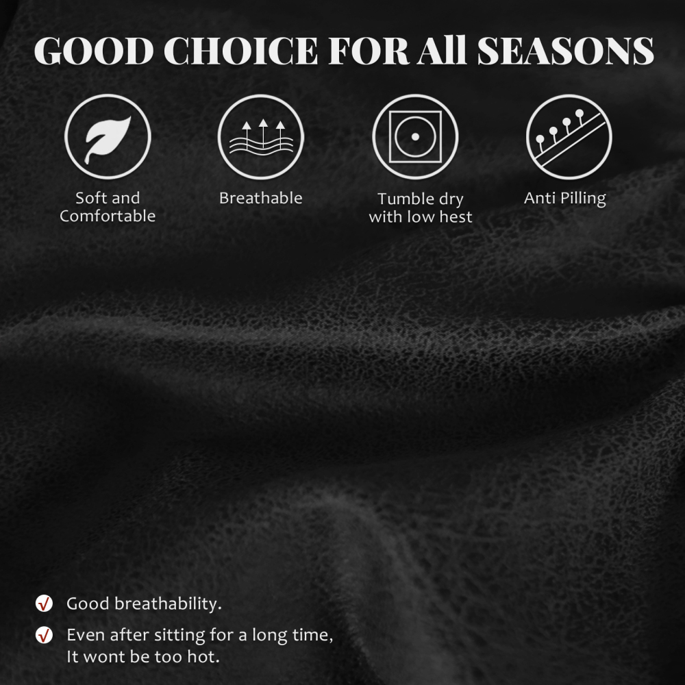 molasofa Oversized Loveseat Cover for Home Décor, Soft Leather-Like Spandex Love seat Cover, Non-Slip 1-Piece Couch Cover for Dogs, Cats, and Kids