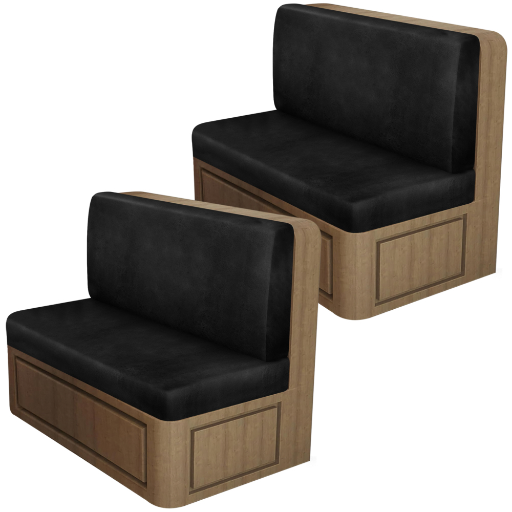 molasofa Leather Like RV Dinette Cushion Covers, RV Booth Seat Cover Stretchable Camper Cushion Couch Covers Washable Slipcovers for Camper Car Bench