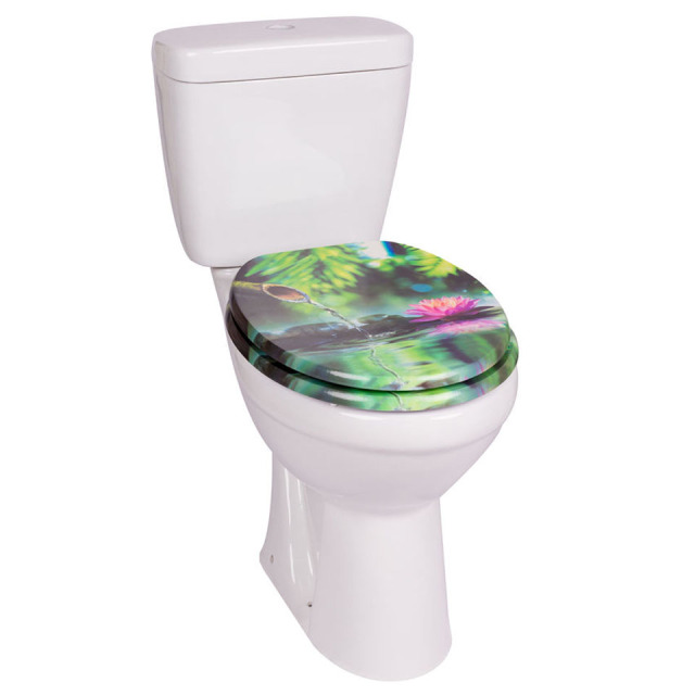 Closed Front Wooden Toilet Seat Starfish Sea Shell Printed Quick Removable Bathroom Toilet Cover,YIJIA NEW MATERIAL CO., LTD.,Closed Front Wooden Toilet Seat Starfish Sea Shell Printed Quick Removable Bathroom Toilet Cover