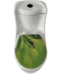 Tulipa Modern Design Floral Series Lightweight PVC Material Soft Padded Universal Bathroom Seat Cover,YIJIA NEW MATERIAL CO., LTD.,Tulipa Modern Design Floral Series Lightweight PVC Material Soft Padded Universal Bathroom Seat Cover