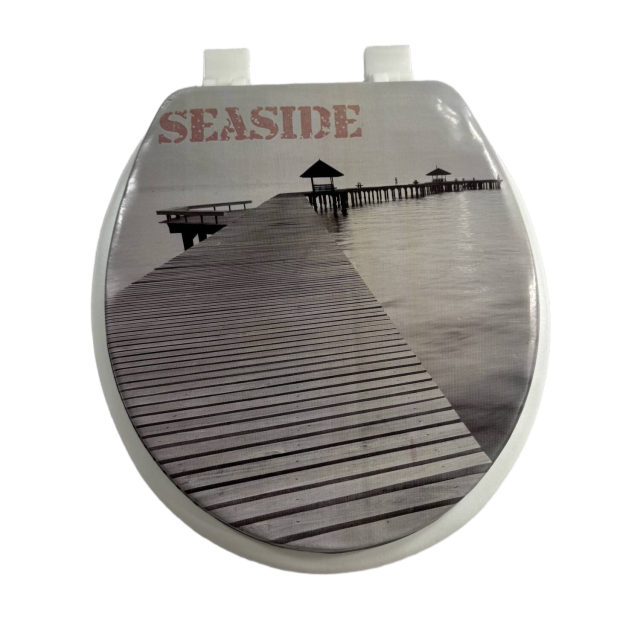 Minimalist Serie Soft Padded Toilet Seat Soft Toilet Seat with Lid Cushioned Toilet Covers,YIJIA NEW MATERIAL CO., LTD.,Geometric Ship Leaf Series Enjoy Life  Toilet Seat Cover Foam Padded Comfort Toilet Seat