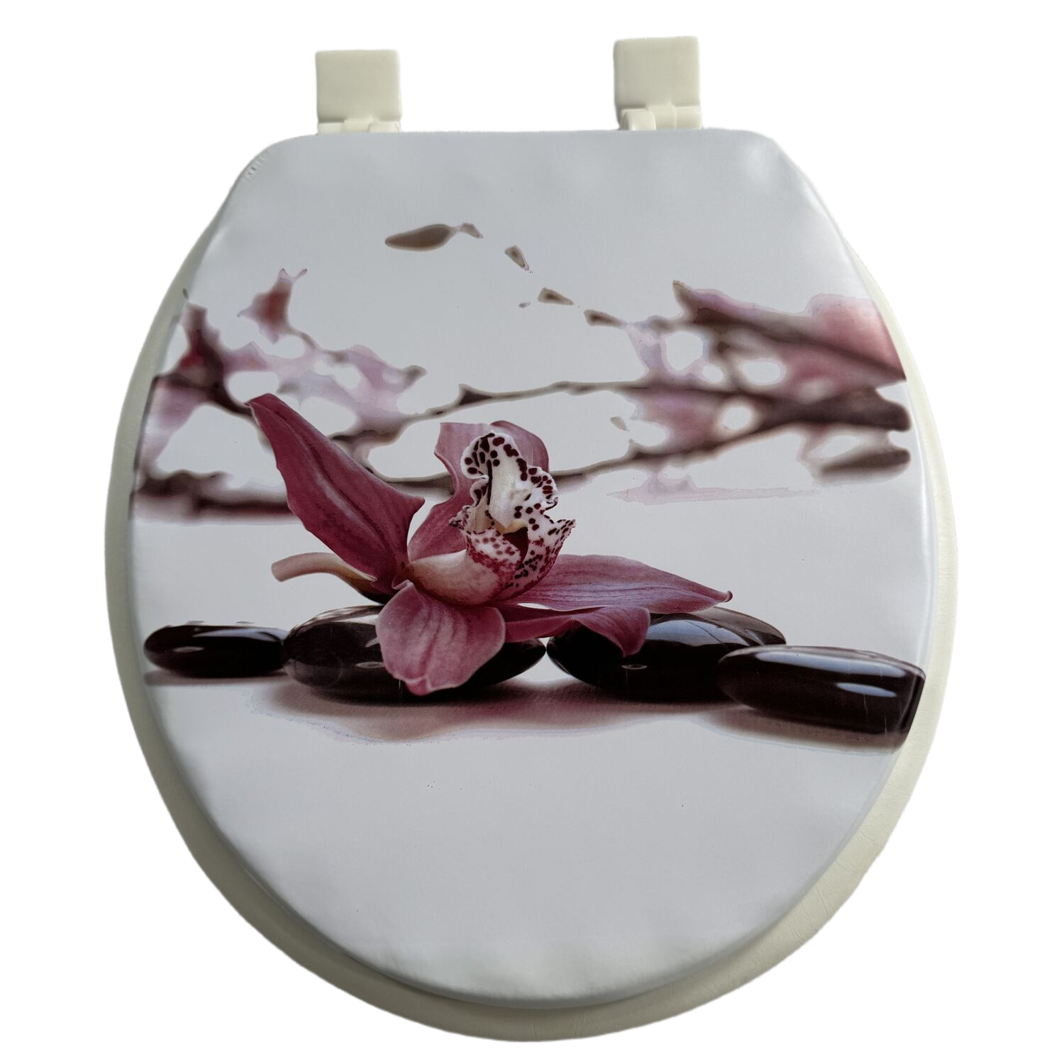 Tulipa Modern Design Floral Series Lightweight PVC Material Soft Padded Universal Bathroom Seat Cover,YIJIA NEW MATERIAL CO., LTD.,Tulipa Modern Design Floral Series Lightweight PVC Material Soft Padded Universal Bathroom Seat Cover