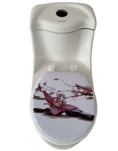 Tulipa Modern Design Floral Series Lightweight PVC Material Soft Padded Universal Bathroom Seat Cover,YIJIA NEW MATERIAL CO., LTD.,Tulipa Modern Design Floral Series Lightweight PVC Material Soft Padded Universal Bathroom Seat Cover