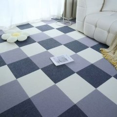 Glue Free Reusable Non-Slip Square Puzzle Floor Mats Velvet Carpet Tiles for Home or Office Floor Decoration,YIJIA NEW MATERIAL CO., LTD.,Full Coverage Interlocking Mats for Home & Commercial Floors Interlocking Carpet Tiles Puzzle Mats for Full Paving