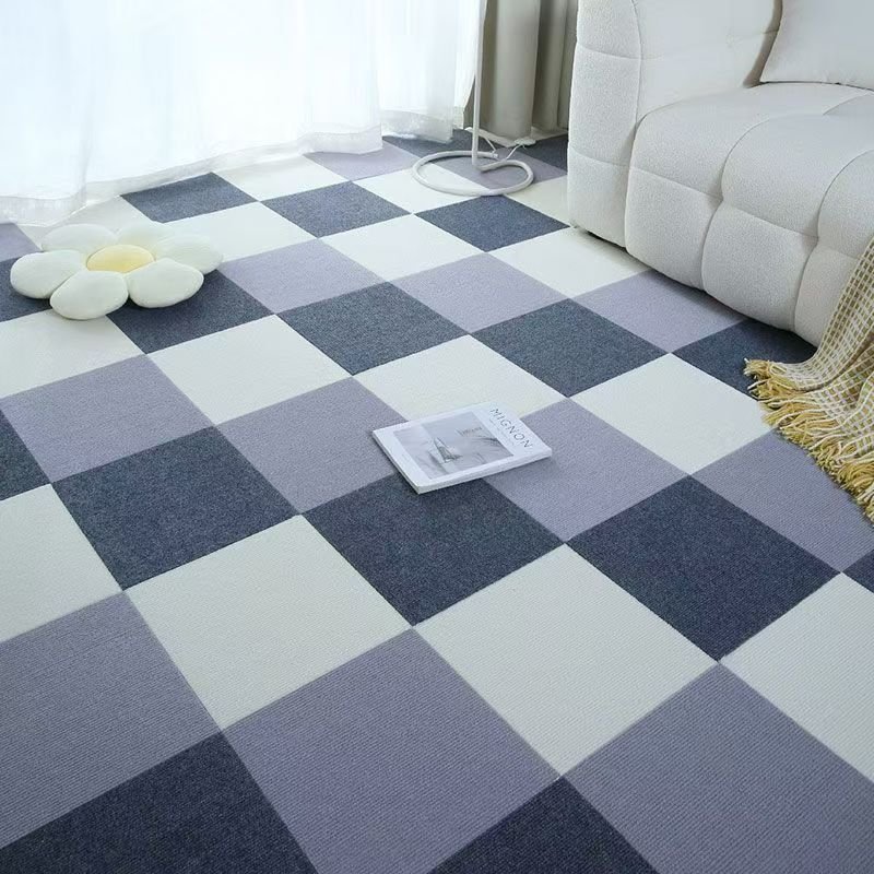 Glue Free Reusable Non-Slip Square Puzzle Floor Mats Velvet Carpet Tiles for Home or Office Floor Decoration,YIJIA NEW MATERIAL CO., LTD.,Full Coverage Interlocking Mats for Home & Commercial Floors Interlocking Carpet Tiles Puzzle Mats for Full Paving
