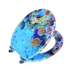 Multicolor Modern Bathroom MDF Toilet Seat Round Shape with Easy Installation and Removal,YIJIA NEW MATERIAL CO., LTD.,Multicolor Modern Bathroom MDF Toilet Seat Round Shape with Easy Installation and Removal
