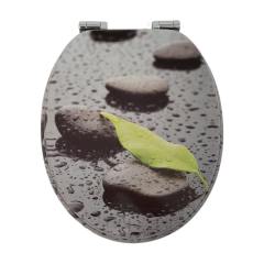 Toilet Seat Double Soft Close Round MDF Toilet Lid with Slow-Closure Toilet Seats,YIJIA NEW MATERIAL CO., LTD.,Durable Soft Close Bathroom Decor Toilet Lid and Seat Modern Style Hinges Seat Cover