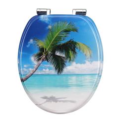 Bathroom Toilet Seat Double Soft Close Round MDF Toilet Lid with Slow-Closure Toilet Seats,YIJIA NEW MATERIAL CO., LTD.,Durable Soft Close Bathroom Decor Toilet Lid and Seat Modern Style Hinges Seat Cover