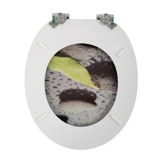 Toilet Seat Double Soft Close Round MDF Toilet Lid with Slow-Closure Toilet Seats,YIJIA NEW MATERIAL CO., LTD.,Durable Soft Close Bathroom Decor Toilet Lid and Seat Modern Style Hinges Seat Cover
