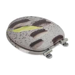 Toilet Seat Double Soft Close Round MDF Toilet Lid with Slow-Closure Toilet Seats,YIJIA NEW MATERIAL CO., LTD.,Durable Soft Close Bathroom Decor Toilet Lid and Seat Modern Style Hinges Seat Cover