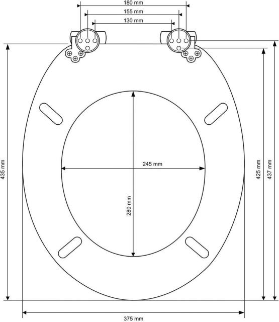 Toilet Seat Double Soft Close Round MDF Toilet Lid with Slow-Closure Toilet Seats,YIJIA NEW MATERIAL CO., LTD.,Durable Soft Close Bathroom Decor Toilet Lid and Seat Modern Style Hinges Seat Cover