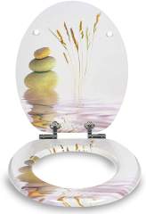 Mdf 18 Inch Colorful Printing Toilet Seat 19 inch Elongated,YIJIA NEW MATERIAL CO., LTD.,Modern Design Soft Close Toilet Cover Easy Installation MDF Bathroom Seat Made of Wood and MDF