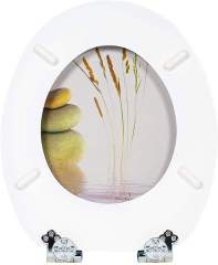 Mdf 18 Inch Colorful Printing Toilet Seat 19 inch Elongated,YIJIA NEW MATERIAL CO., LTD.,Modern Design Soft Close Toilet Cover Easy Installation MDF Bathroom Seat Made of Wood and MDF