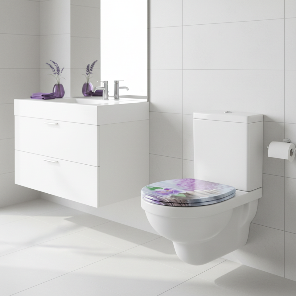 Modern Design Soft Close Toilet Cover Easy Installation MDF Bathroom Seat Made of Wood and MDF,YIJIA NEW MATERIAL CO., LTD.,Modern Design Soft Close Toilet Cover Easy Installation MDF Bathroom Seat Made of Wood and MDF