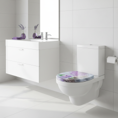 Modern Design Soft Close Toilet Cover Easy Installation MDF Bathroom Seat Made of Wood and MDF,YIJIA NEW MATERIAL CO., LTD.,Modern Design Soft Close Toilet Cover Easy Installation MDF Bathroom Seat Made of Wood and MDF