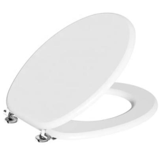 MDF Toilet Seat Solid White
