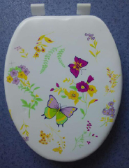 Butterfly Elongated Soft Toilet Seat