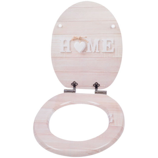 Soft Close MDF Closed Front Toilet Seat EU 18-Inch 19-inch Contemporary Bidet Cover Wooden Pattern Buffer Bathroom,YIJIA NEW MATERIAL CO., LTD.,Soft Close MDF Closed Front Toilet Seat EU 18-Inch 19-inch Contemporary Bidet Cover Wooden Pattern Buffer Bathroom