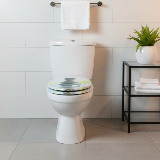 European Market Print Colorful 18inches Toilet Seat Closed Front Toilet Seat Type Elongated American Style,YIJIA NEW MATERIAL CO., LTD.,European Market Print Colorful 18inches Toilet Seat Closed Front Toilet Seat Type Elongated American Style