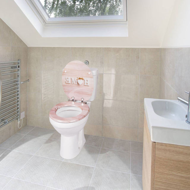 Soft Close MDF Closed Front Toilet Seat EU 18-Inch 19-inch Contemporary Bidet Cover Wooden Pattern Buffer Bathroom,YIJIA NEW MATERIAL CO., LTD.,Soft Close MDF Closed Front Toilet Seat EU 18-Inch 19-inch Contemporary Bidet Cover Wooden Pattern Buffer Bathroom