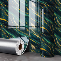 Gental Blue Gilding Self-Adhesive Marble Roll Wall Sticker – Peel and Stick Marble for Bedroom,YIJIA NEW MATERIAL CO., LTD.,Gental Blue Gilding Self-Adhesive Marble Roll Wall Sticker – Peel and Stick Marble for Bedroom