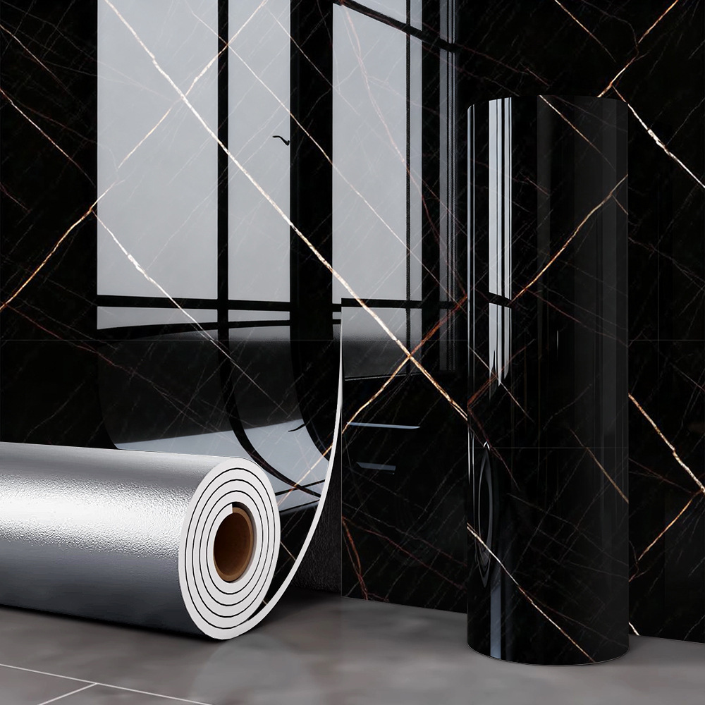PVC Marble Wall Stickers Modern Waterproof Fireproof Soundproof 3D Panel Oil Pollution Prevention Environmentally Kitchen Hotel,YIJIA NEW MATERIAL CO., LTD.,PVC Marble Wall Stickers Modern Waterproof Fireproof Soundproof 3D Panel Oil Pollution Prevention Environmentally Kitchen Hotel