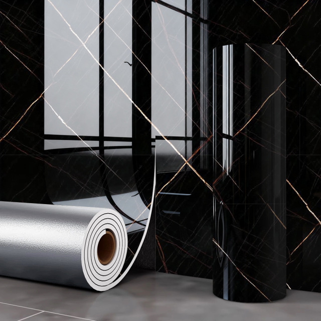 PVC Marble Wall Stickers Modern Waterproof Fireproof Soundproof 3D Panel Oil Pollution Prevention Environmentally Kitchen Hotel,YIJIA NEW MATERIAL CO., LTD.,PVC Marble Wall Stickers Modern Waterproof Fireproof Soundproof 3D Panel Oil Pollution Prevention Environmentally Kitchen Hotel